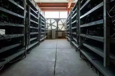 An expansive mining farm with thousands of ASIC miners in operation